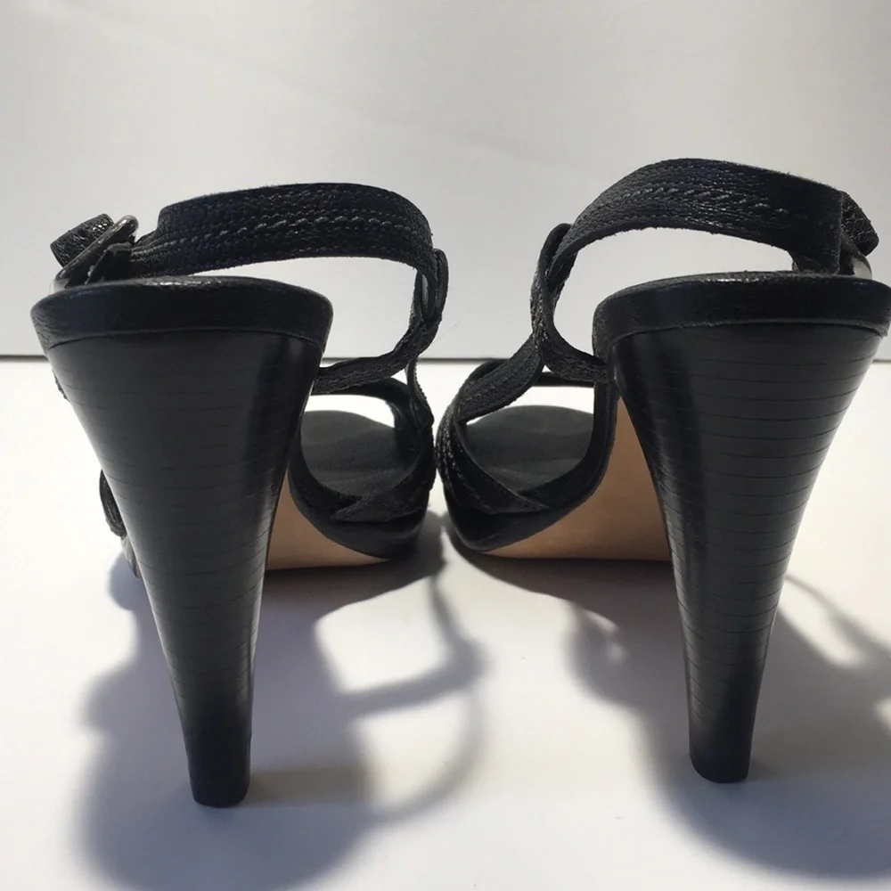 Banana Republic black platform Slingbacks